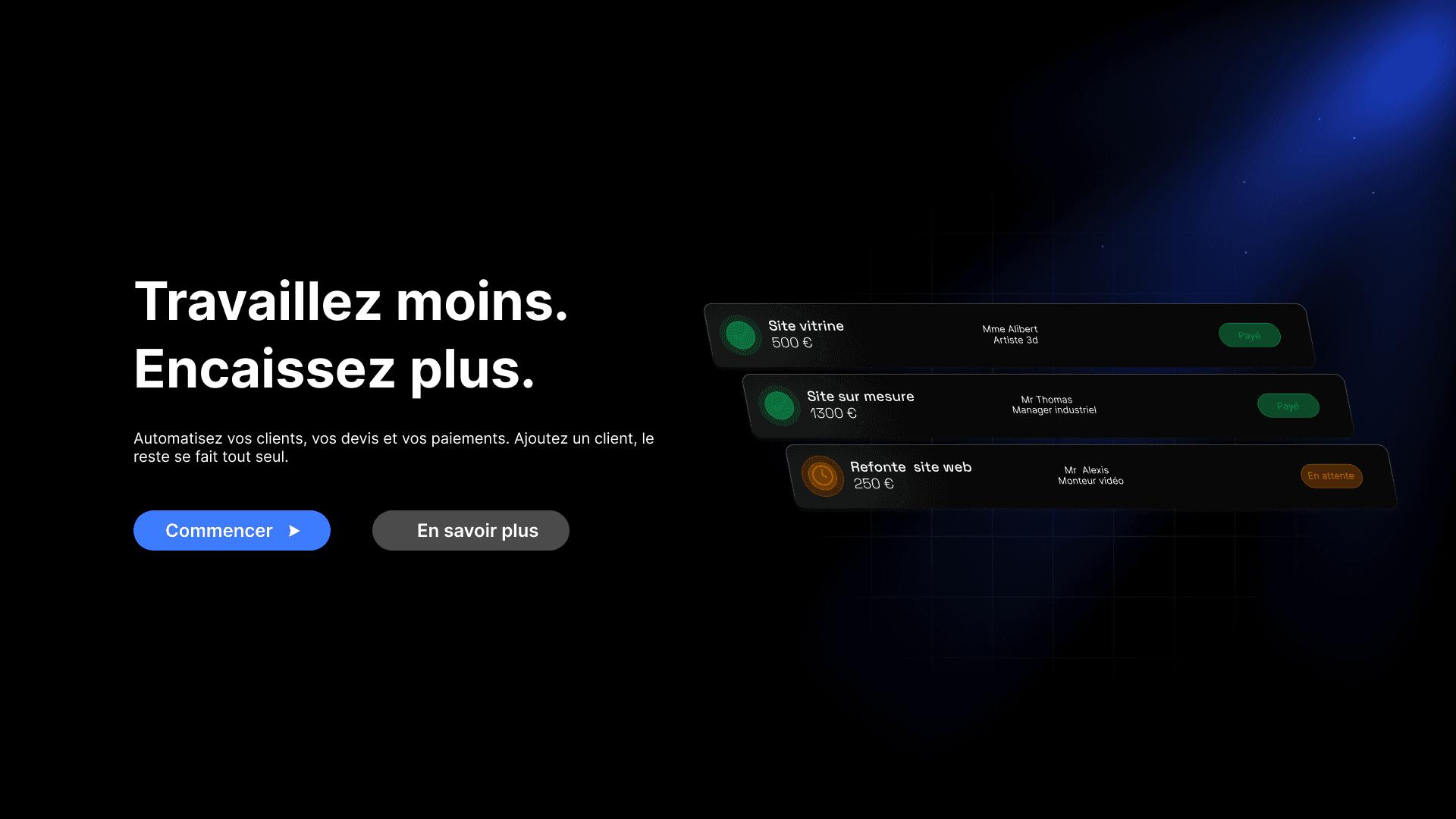 Aperçu du site Firmup - design professionnel